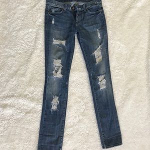 7 for all mankind jeans- distressed